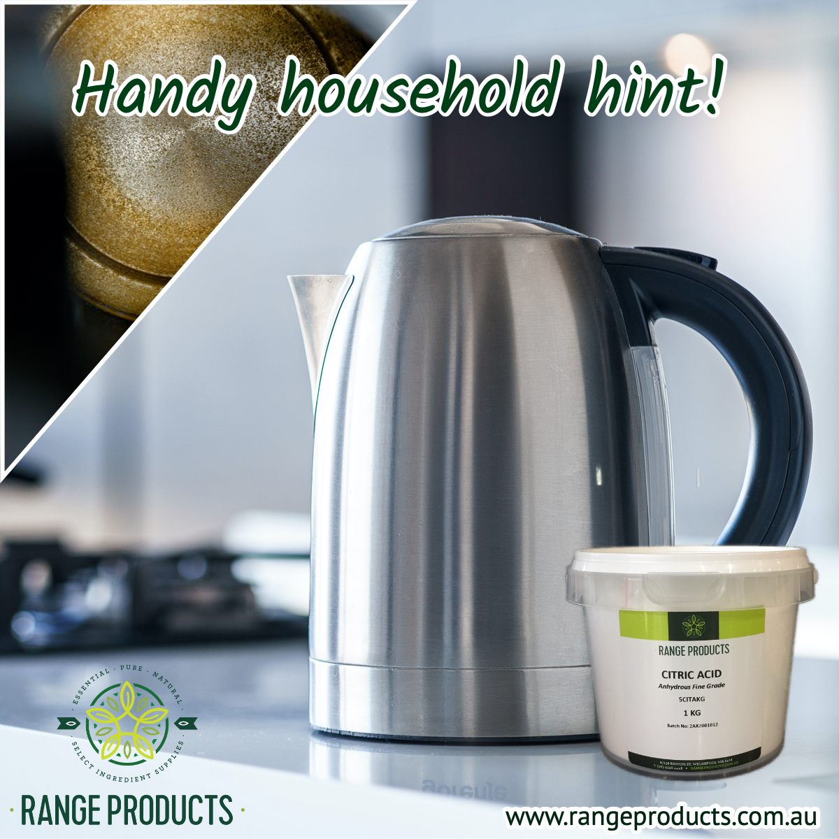 Handy Tip to make your Kettle sparkle inside Range Products