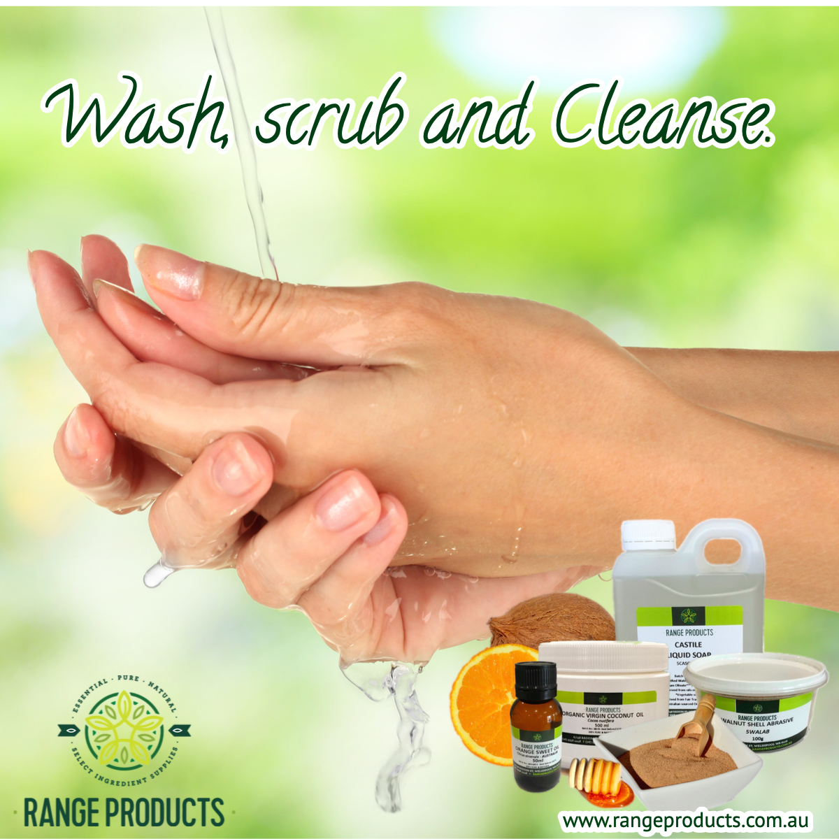 Gentle, Natural Hand Wash Recipe Range Products