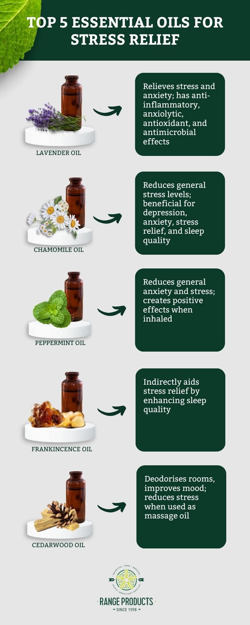 top 5 essential oils for stress relief