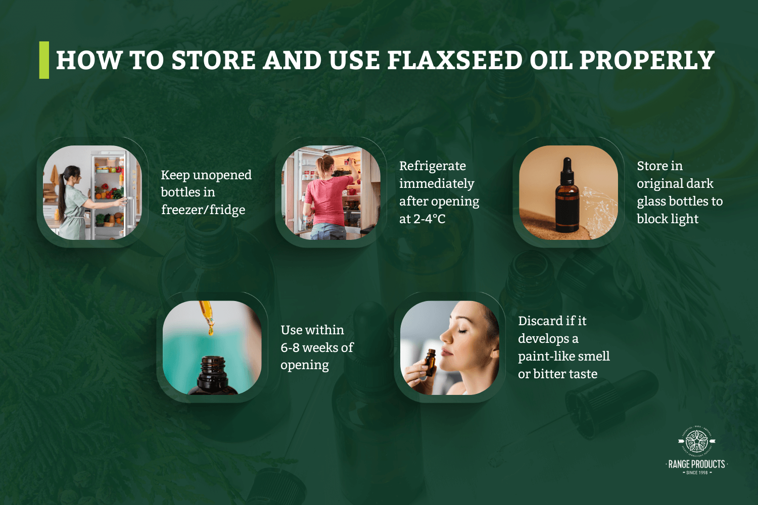 how to store and use flaxseed oil properly